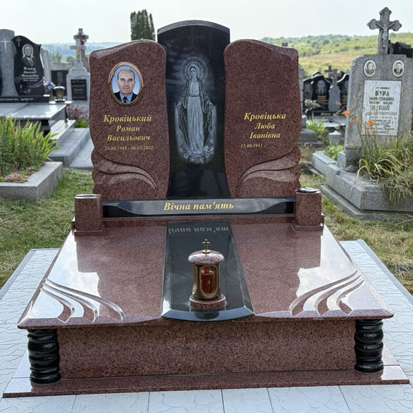 Пам'ятники з граніту елітні подвійні у львові