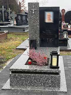 Європейський пам'ятник з граніту одинарний львів