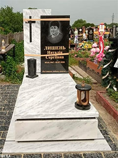 Європейський пам'ятник з граніту одинарний львів