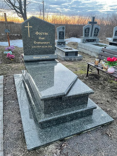 Європейський пам'ятник з граніту одинарний львів