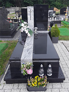 Європейський пам'ятник з граніту одинарний львів