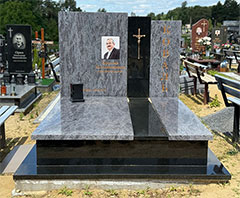 Європейський пам'ятник з граніту подвійний львів