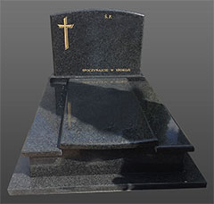 Європейський пам'ятник з граніту подвійний львів