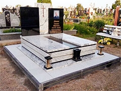 Пам'ятник з граніту європейський подвійний львів
